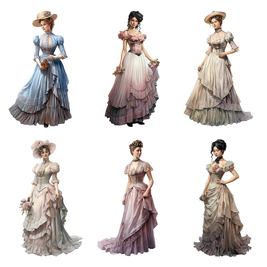 Amazon.com: XERE 78 Pcs Victorian Women Portraits Scrapbook